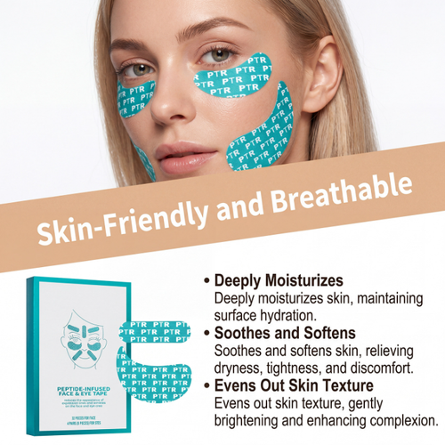 Niacinamide-Infused Face & Eye Patches, Gentle Skin-Friendly, Hydrating & Breathable, Deeply Moisturizes Dry Skin, No Tightness