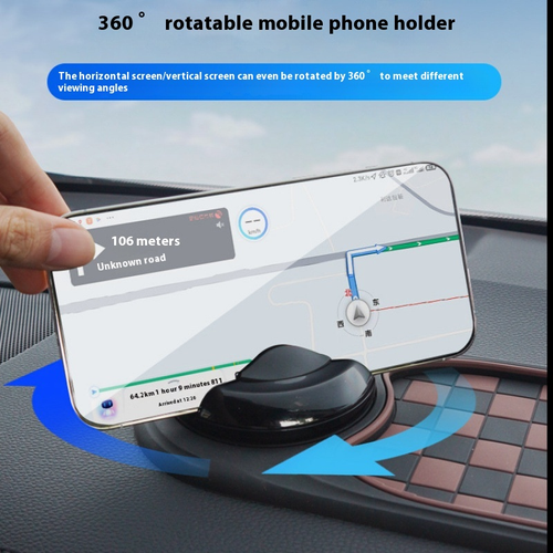 Car Dashboard Anti-Slip Mat Non-Slip Navigation & Phone Holder Plastic Storage Pad for Auto Interior Temporary Parking Card