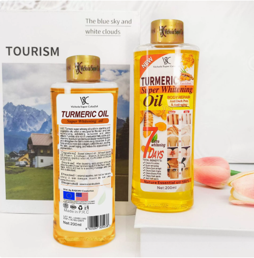 Turmeric Rose Almond Papaya Herbal Body Oil Moisturizing Whitening Wrinkle Resistant Carrot Turmeric Essential Oil Body Massage