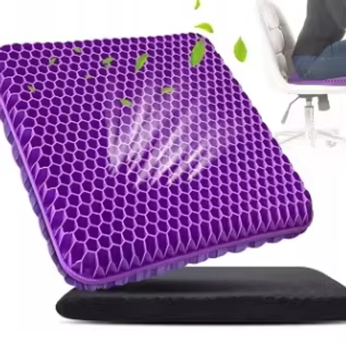 Summer Breathable Honeycomb Design Gel Seat Cushion for Home Office Wheelchair Chair Cars Pressure Relief for Back