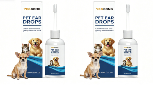 Removes Dirt Wax With Soothing Chamomile Extract 60ml For Cats & Dogs Low Sensitivity Ear Cleaning Solution For Pets value 2-pack