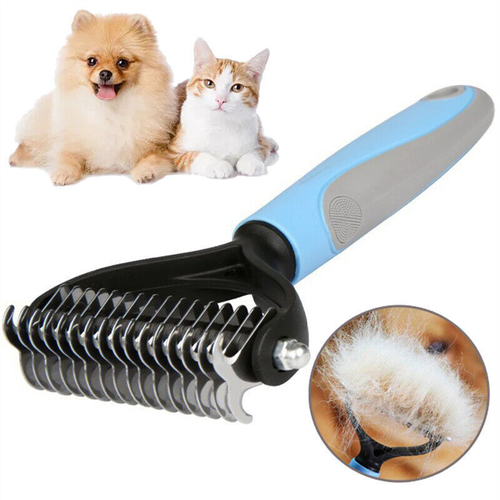 Pet Cat Dog Accessories Grooming Products Top Sellers Wholesale Double-sided Stainless Steel Pet Dog Cat Comb Hair Remover Brush