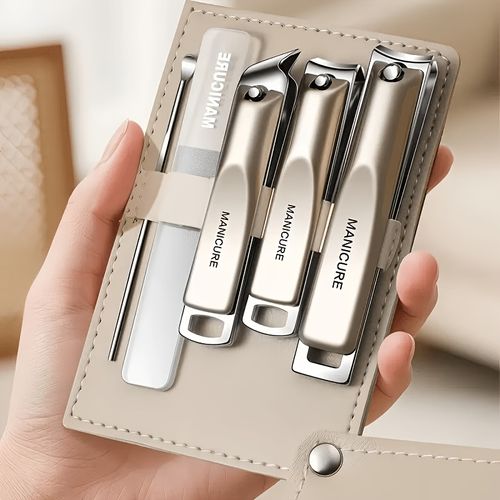 5-Piece Professional High-Carbon Steel Precision Manicure and Pedicure Nipper Set