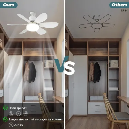 Remote-controlled ceiling fan with light