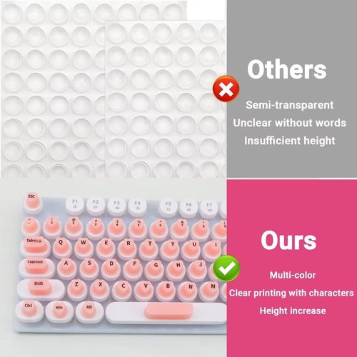 Keyboard stickers for long fingernails