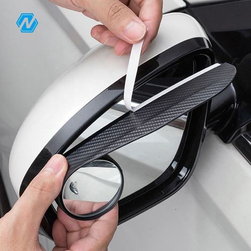 Rain-visor blind-spot mirror