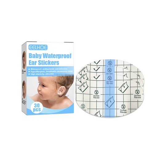 Safe, Waterproof, Herbal Vitamin E-Nourished Baby Bath Ear Patches