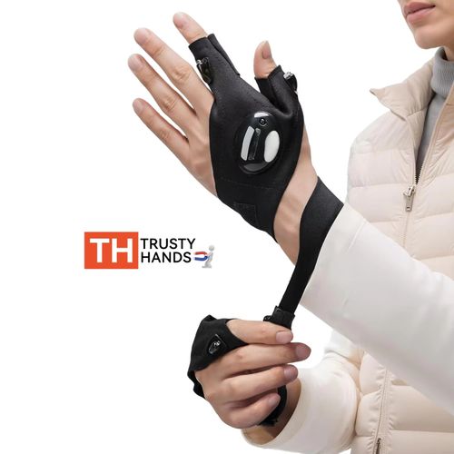 Waterproof lighted gloves