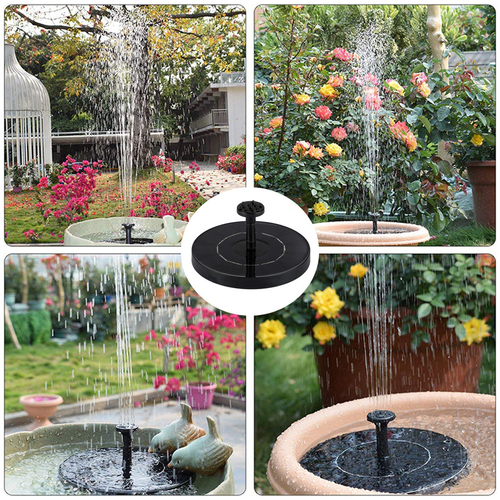 Solar Panel Included Floating Garden Fountain
