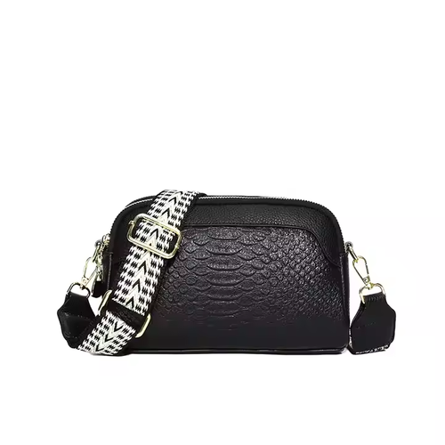 Women's New Fashion Geometric Patterned PVC Shoulder Bag Single Shoulder Crossbody Coin Purse with Zippered Closure