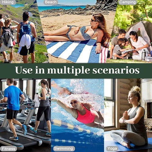 Outdoor Magnetic Bath Towel Quick-drying Absorbent Beach Towel Changing Shaded Towel Sports Towel