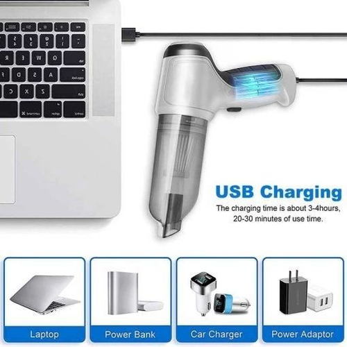 Cordless Wireless USB Charging Car Vacuum Cleaners Handheld Electric Air Blower Dry and Wet Auto Household Mini Vacuum Cleaner
