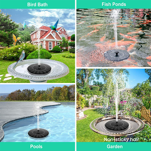 Solar Panel Included Floating Garden Fountain