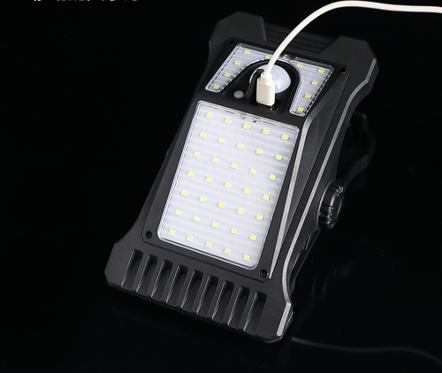 Solar Clip Lights Motion Sensor LED Security Light Umbrella Camp Tent Portable Fence Deck Wall Garage Patio Solar Lights Outdoor