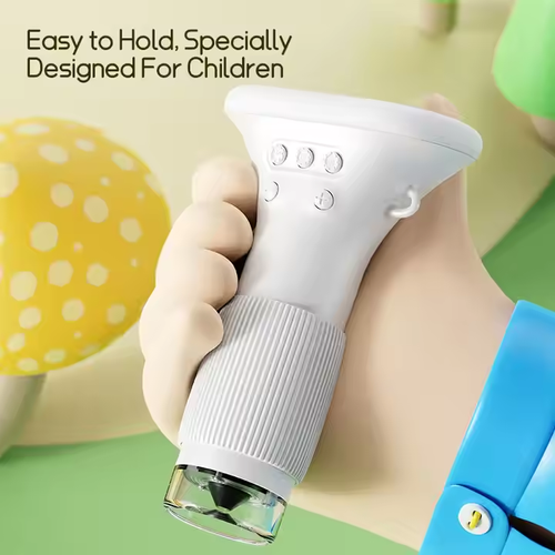 ODM 2-Inch IPS 1000X Handheld Mini Electronic Microscope LED Fun Science Kit for Kids Portable Real Microscope Toys Gifts