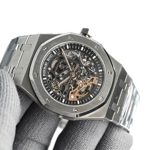 Luxury Charm Mechanical Custom Automatic Watch for Men Stainless Steel Skeleton Water Resistant Business Antique Analog