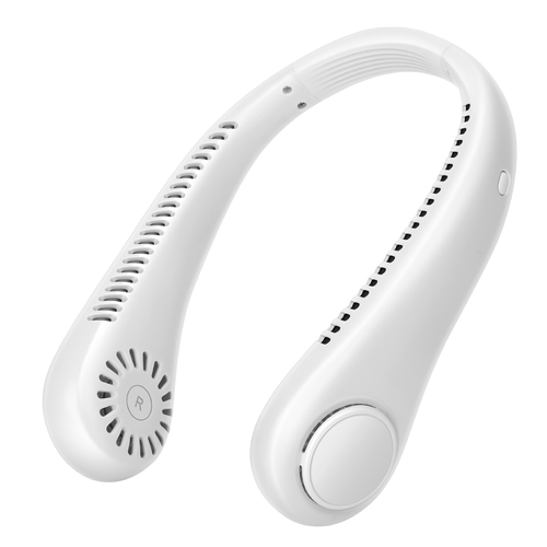 USB Rechargeable Portable Hanging Neck Small Fan Bladeless Foldable Neck Fan Air Cooler for Car for Outdoor Use