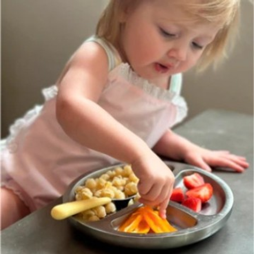 New Arrival BPA Free Stainless Steel Baby Bowl With Silicone Suction and Storage Lids Set Baby Toddler Feeding for Baby