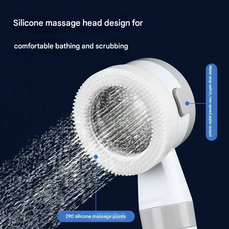 2m long Portable outdoor shower, camping shower pump, adjustable flow, electric shower with outdoor camping hose