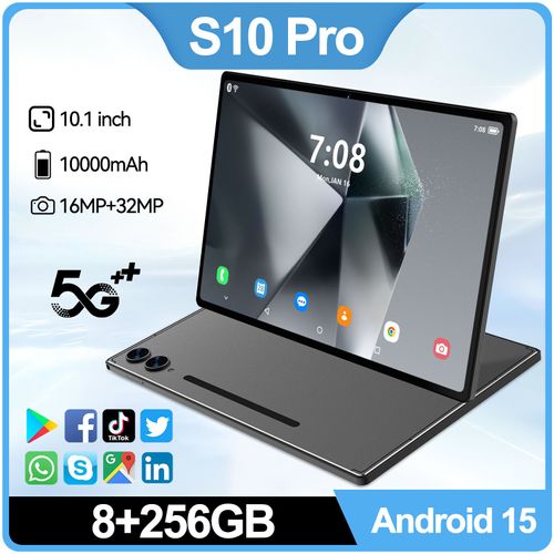 New S10 Pro Tablet PC 10.1-inch Android System Full Network 5G Video Call  （ Delivery in 3 days ）