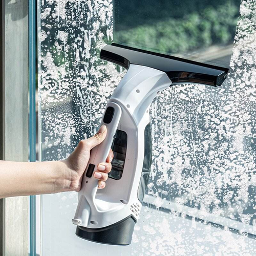 Compact Electric Handheld Window Cleaning Device Strong Suction and Efficient Portability Made of Durable Plastic