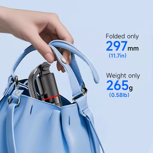 New F15 Portable Mini Detachable Phone Clip Wireless Camera Selfie Stick 1717mm 6-Section Telescopic Stainless Steel Rod Tripod