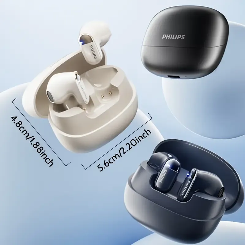 Philips new Bluetooth headset wireless short handle not in the ear sports music long battery life e-sports low latency noise reduction