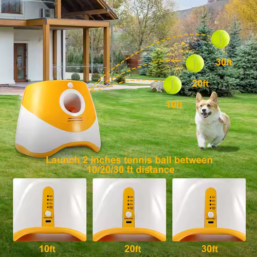 Unipopaw Outdoor Interactive Throwing Ball Training Toys Pet Dog Ball Automatic Tennis Launcher Thrower