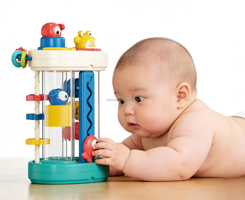 Baohan Early Educational Toys 5-in-1 Shape Sorter & Ocean Sound Tube Toy Plastic 5 to 7 Years New Product