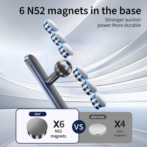 Magnetic Phone Holder for Gym Golf Cart Powerful Magnetic Base Works on Any Metal Surface Ideal Compatible with 4-7 Phones