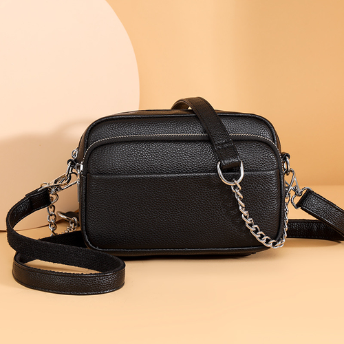 Elegant Vintage Women's Pu Leather Crossbody Shoulder Bag Designer Trending Fashion Letter Waterproof for Ladies Girls