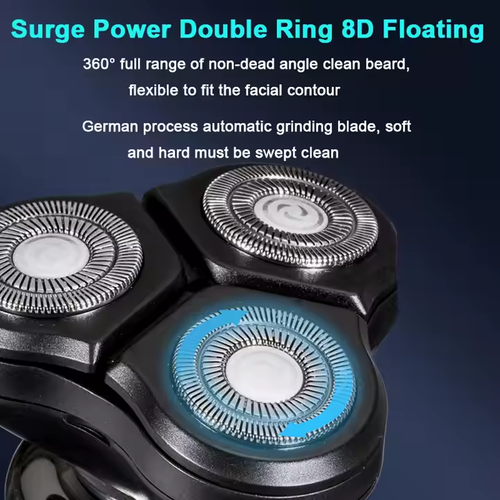 2025New Upgrade 3 in 1 Men Multifunctional Grooming Set Rechargeable Electric Razors Face Shaver