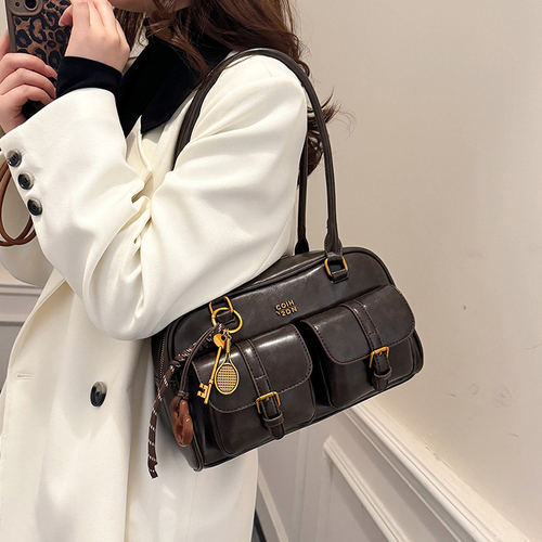 New Women's Handbag, Fashion Versatile Retro Luxury Shoulder Bag, Elegant Daily Commuter Underarm Bag