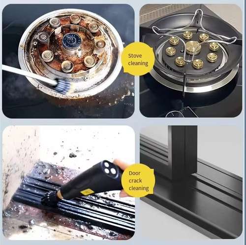 Portable High-Temperature Steam Cleaner, Large 1.2L Water Tank with Scale Suitable for Cleaning Car Interiors, Car Engines