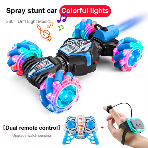 Rc Toy Rc 2.4g Deformation Watch Control Hand Gesture Induction Off-Road Drift Twist Car Stunt Car 360 Remote Control Car