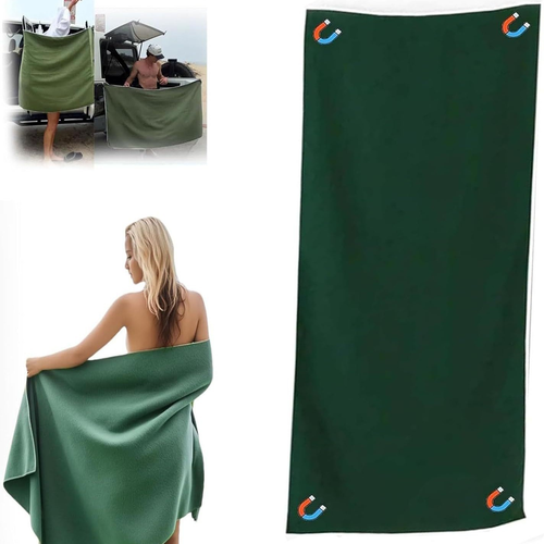 Outdoor Magnetic Bath Towel Quick-drying Absorbent Beach Towel Changing Shaded Towel Sports Towel