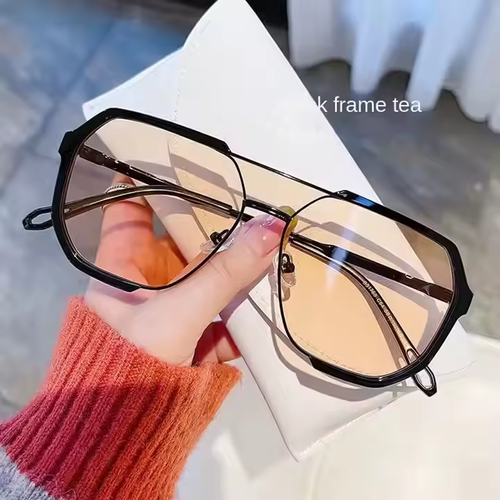 New Fashion Punk Designer Large Square Frame Oversized Sunglasses Women Men Driving