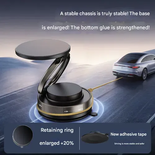 2025 New Vacuum Suction Magnetic Phone Holder | Car & Desktop Anti-Shake Mount | Universal Navigation Stand