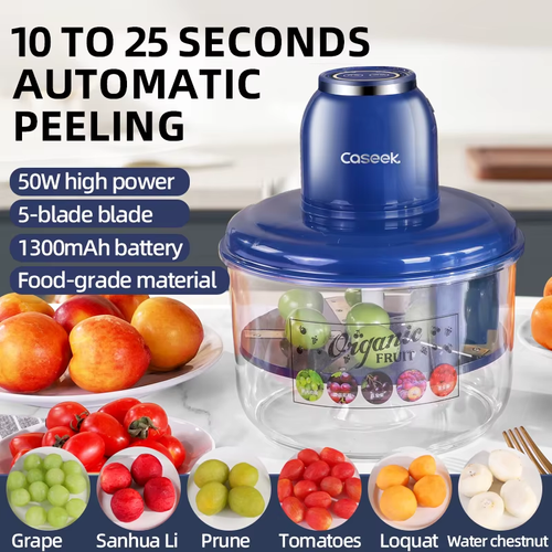 2025NEW Small Household Kitchen Appliances Grape Peeling Machine Automatic Household Plum Peeling Machine Electric Fruit Peeler