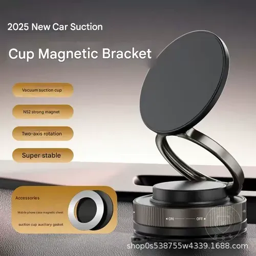 2025 New Vacuum Suction Magnetic Phone Holder | Car & Desktop Anti-Shake Mount | Universal Navigation Stand