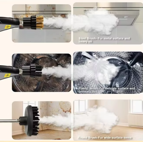 Portable High-Temperature Steam Cleaner, Large 1.2L Water Tank with Scale Suitable for Cleaning Car Interiors, Car Engines