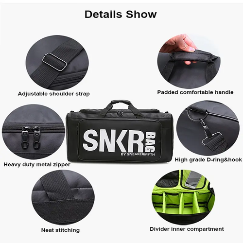 Gym Bag Sports with Shoes and Basketball Compartment Waterproof Large Travel Duffel Bags Weekender Overnight Bag
