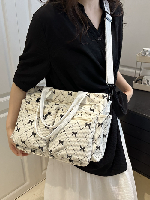 2025New Fashionable and Versatile Multi Pocket Handbag for Women, Single Shoulder Crossbody Bag