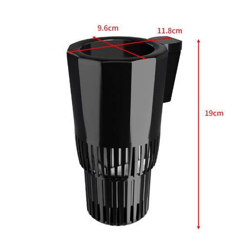 Carfu New Arrival Auto Cooling and Heating Cup Holder Quickly Cool Down to -9 Degrees and Quickly Heat up to 60 Degrees DC 12V