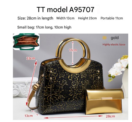 New Simple and Fashionable Pattern Large-capacity Cross-border Handbag New Trendy Ladies' Messenger Bag Popular Tote Bag