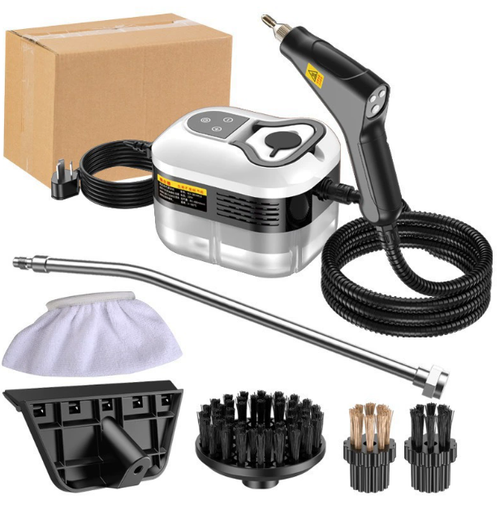 Portable High-Temperature Steam Cleaner, Large 1.2L Water Tank with Scale Suitable for Cleaning Car Interiors, Car Engines