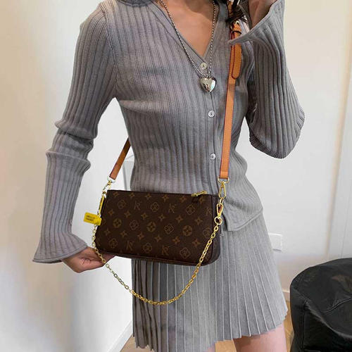 2025 European American Fashion Women's Long Wallet Large Capacity Double Zipper Clutch Bag with Presbyopic Polyester New Design