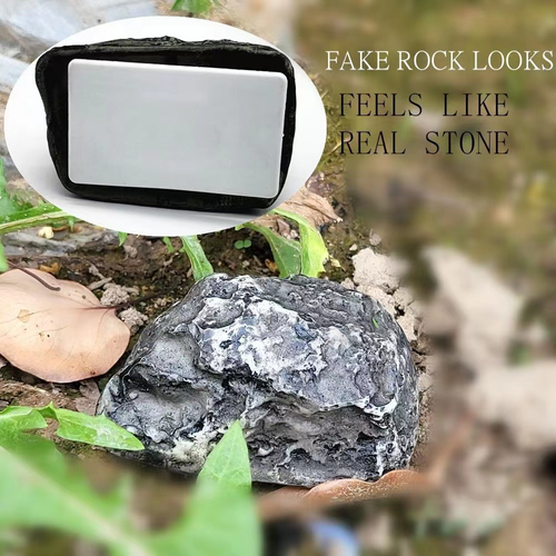🔑 Fake Rock Key Hider - Waterproof Outdoor Decorative Stone with Hidden Compartment for Spare House Keys 🔑
