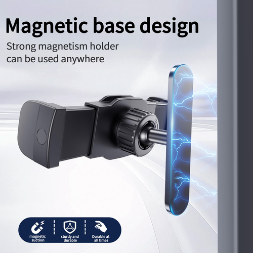 Magnetic Phone Holder for Gym Golf Cart Powerful Magnetic Base Works on Any Metal Surface Ideal Compatible with 4-7 Phones