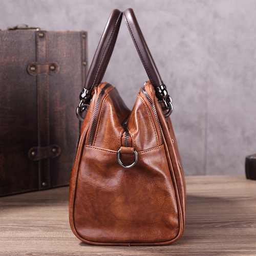 2025 Vintage Embossed Leather Pillow Bag Women - Chinese Floral Handheld Shoulder Purse Multi-Pocket Organizer Tote with Adjustable Strap